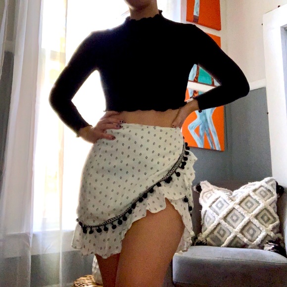 Mini wrap skirt
